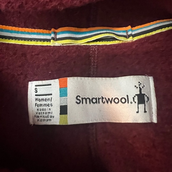 Smartwool | Women’s Hudson Trail Pullover Fleece Sweater | Red | Small - Picture 4 of 8